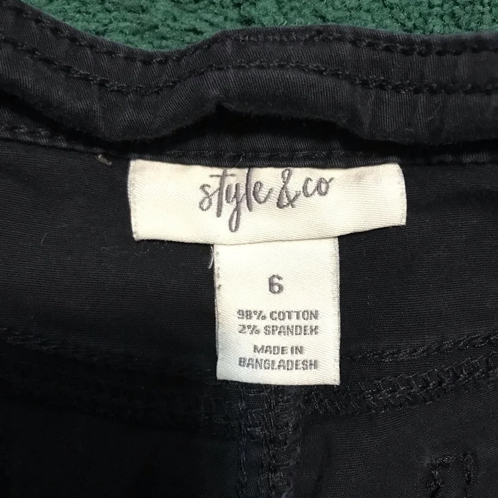 Style & Co Black Shorts - Picture 2 of 3